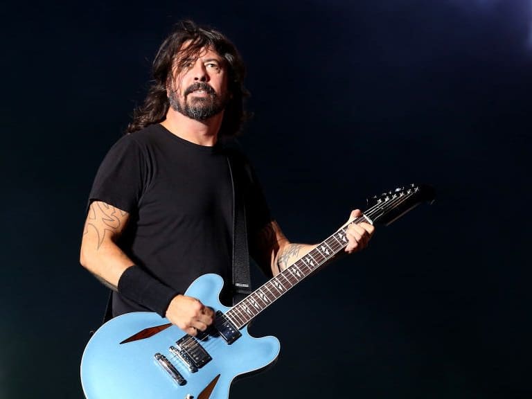 READING, ENGLAND - AUGUST 25: Dave Grohl of Foo Fighters performs live on the Main Stage during day three of Reading Festival 2019 at Richfield Avenue on August 25, 2019 in Reading, England. (Photo by Simone Joyner/Getty Images)