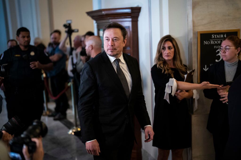 Elon Musk en una actividad en el congreso de EEUU