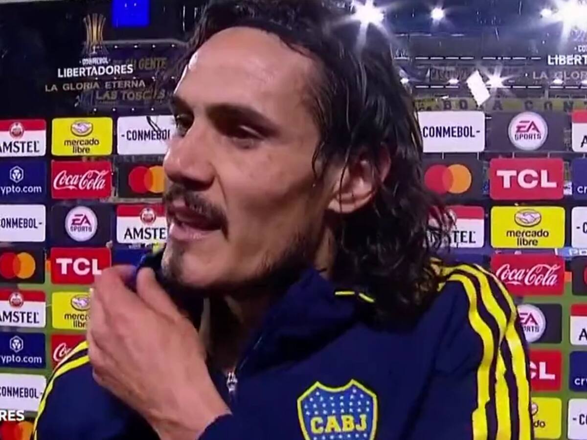 “De afuera es fácil»: El cruce de Edinson Cavani con un periodista por sus goles perdidos en Boca Juniors