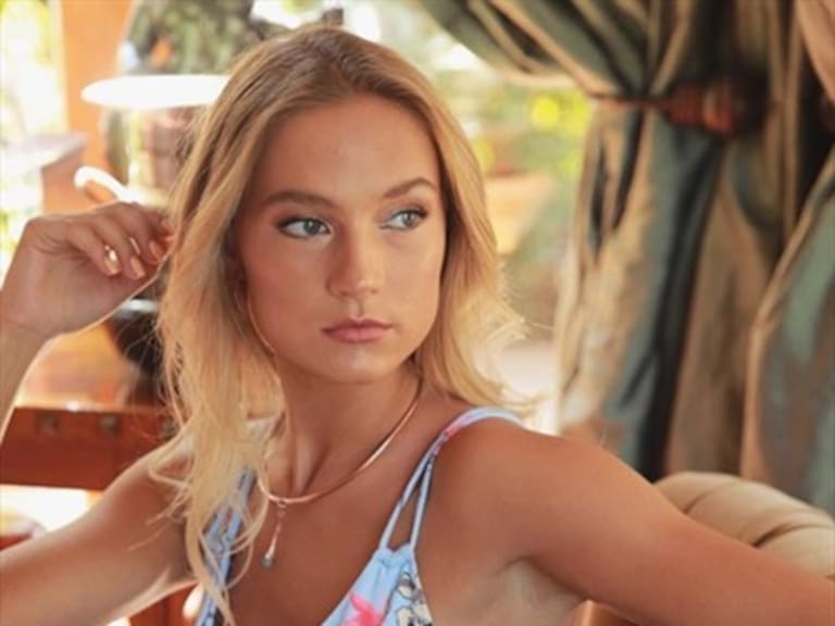 Bárbara Lackington reapareció en «Mucho Gusto» como modelo