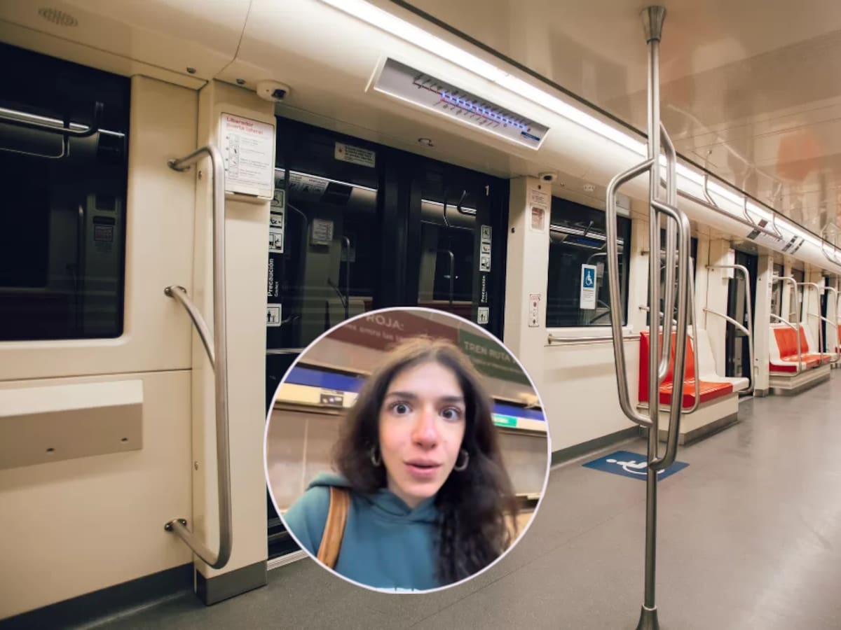 Influencer española queda sorprendida con el Metro de Santiago: “Chile está en el 2030”
