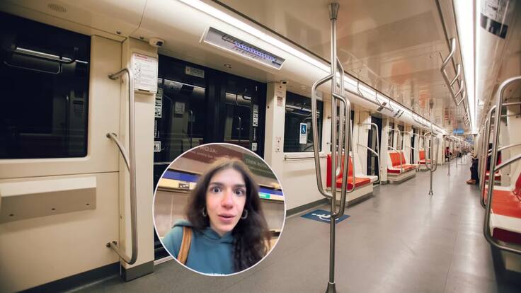 Influencer española queda sorprendida con el Metro de Santiago: “Chile está en el 2030”