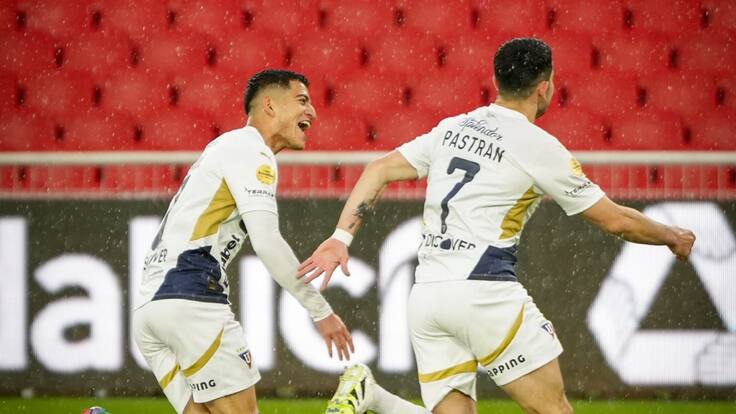 Lautaro Pastrán anota su primer gol por Liga Deportiva Universitaria de Quito
