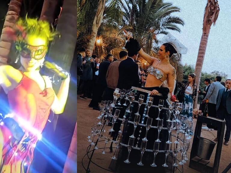 Extravagantes shows y atrevidos outfits: así fue el matrimonio de Tomás González