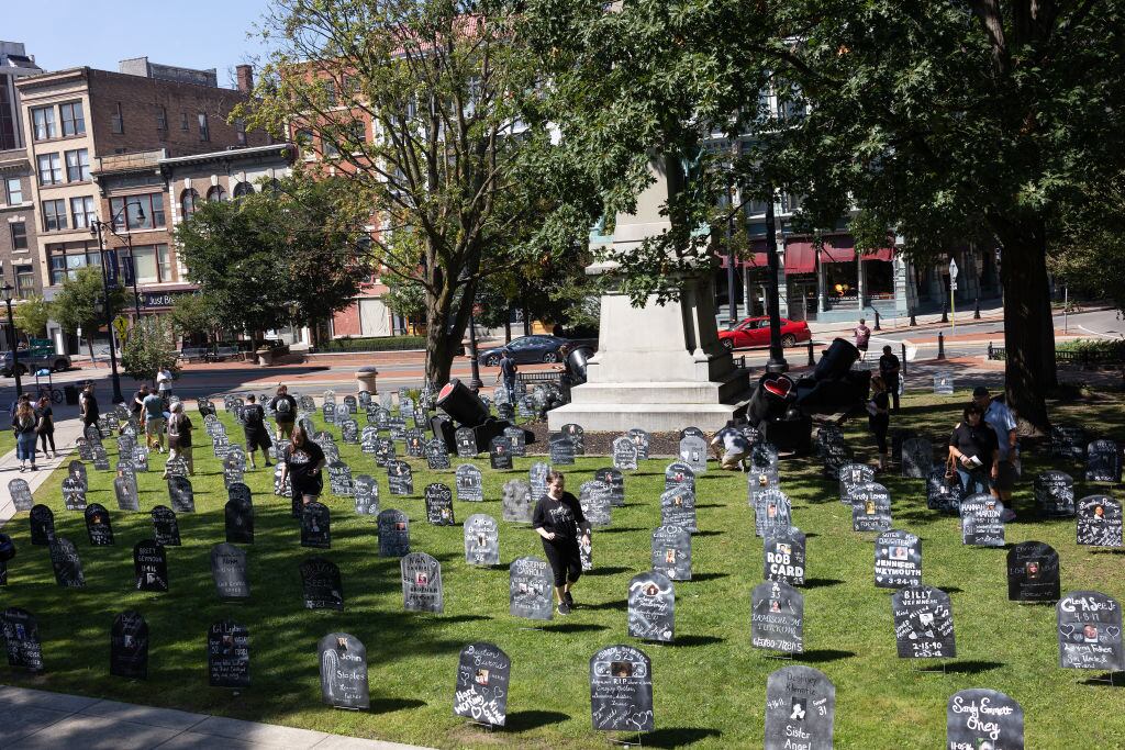 Homenaje a víctimas del fentanilo en Nueva York de EEUU