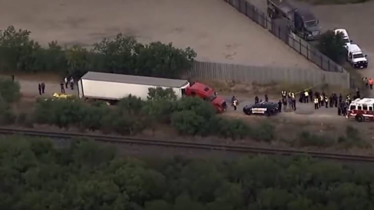 Más de 40 migrantes fueron encontrados muertos al interior de un camión en Texas
