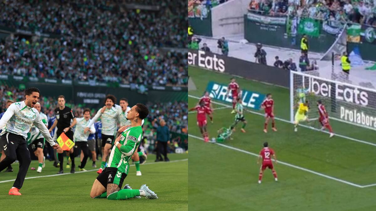 ¡De chilena! El golazo con el que Antony abrió la cuenta en el derbi entre Real Betis y Sevilla