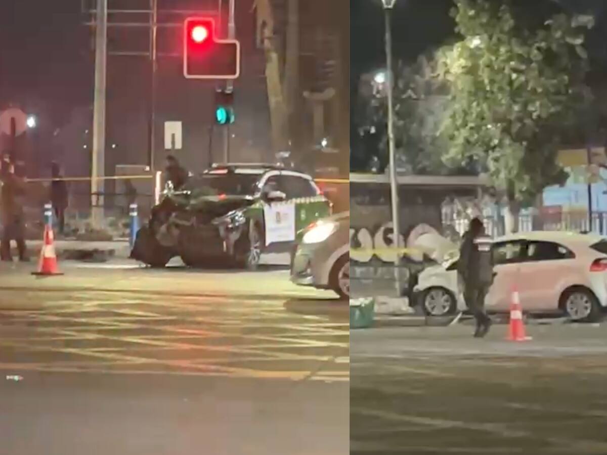 Patrulla de Carabineros choca con vehículo particular durante traslado de evidencia en La Pintana