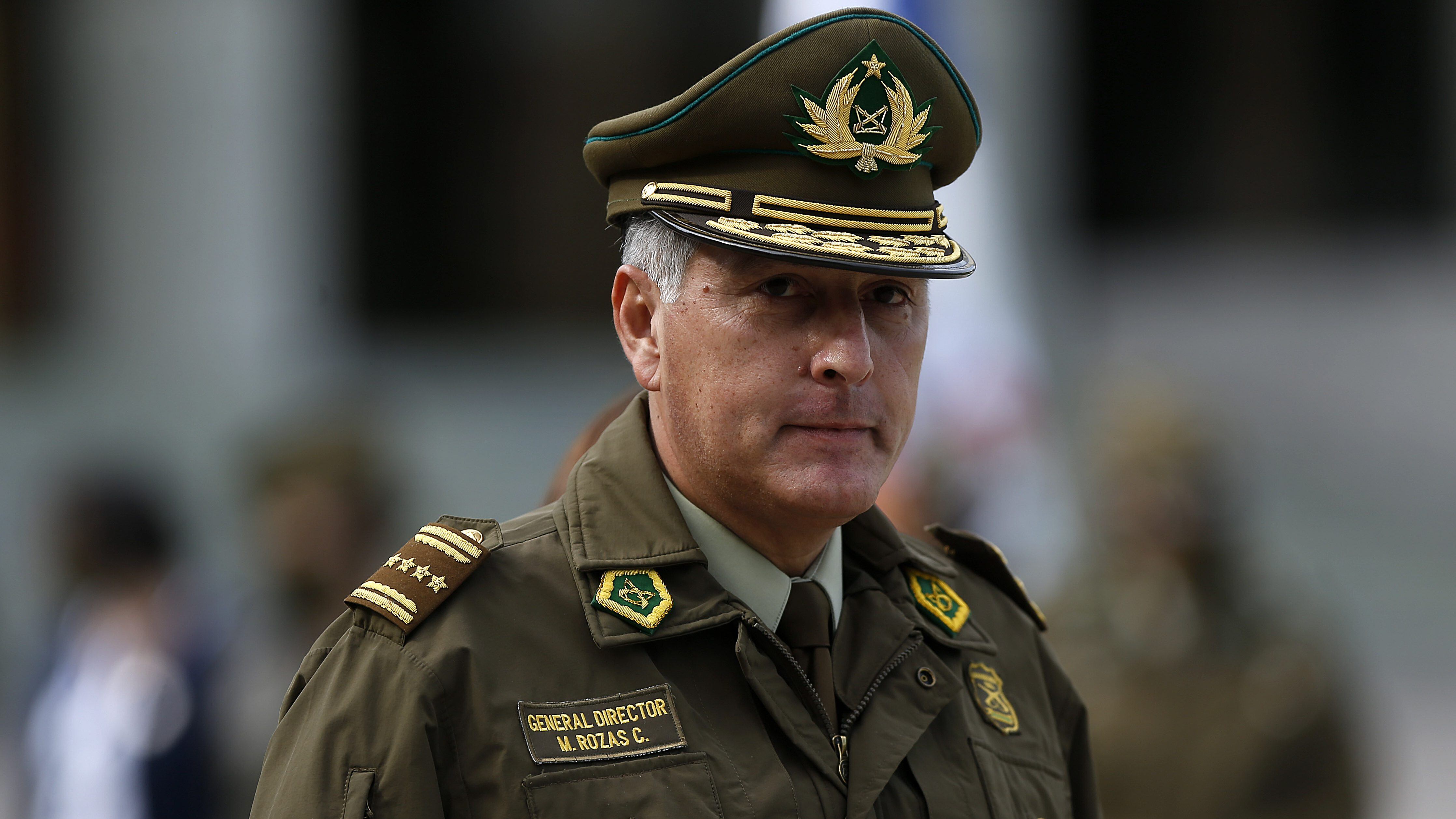 27 de Abril de 2020/SANTIAGO El Director General de Carabineros, General Mario Rozas, durante la conmemoración del 93° aniversario de Carabineros de Chile, que se realiza en la Escuela de Oficiales de Carabineros de Chile en la Comuna de Providencia.
FOTO:CRISTOBAL ESCOBAR/AGENCIAUNO