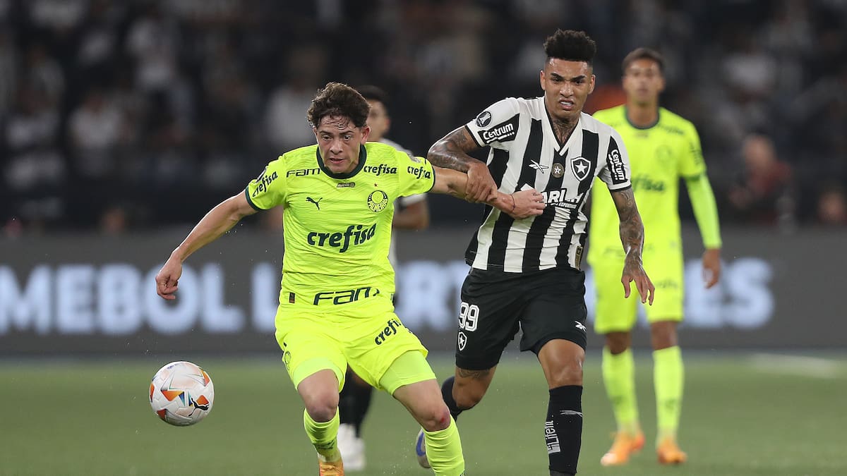 Botafogo superó a Palmeiras en choque de equipos brasileños por los 8vos de la Copa Libertadores 2024