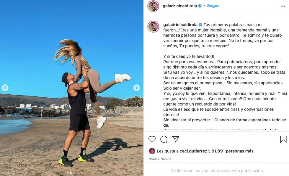 Gala Caldirola e Iván Cabrera