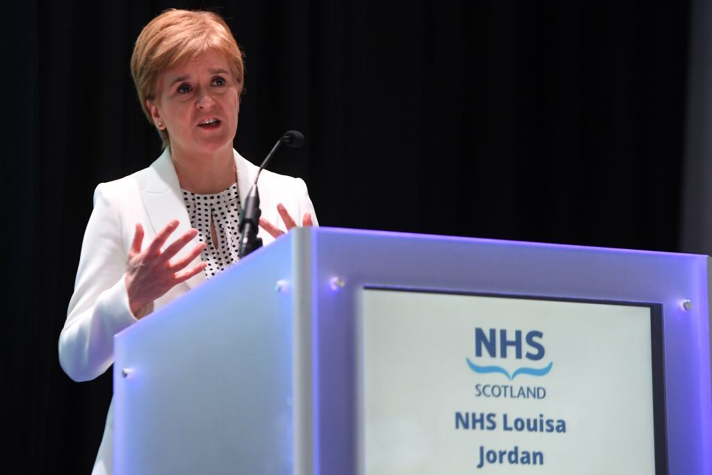 La primer ministra escocesa Nicola Sturgeon
