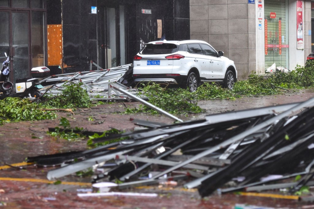 Los daños que deja el supertifón Yagi en la ciudad de Wenchang, de la provincia de Hainan en China