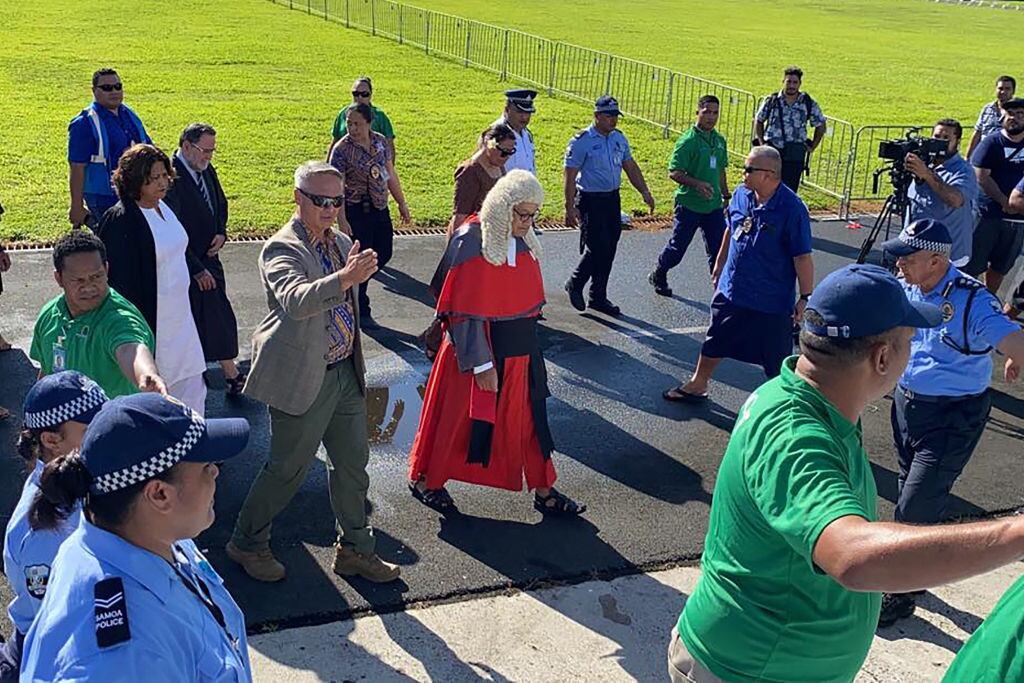 Incluso al Jefe de Justicia de Samoa le prohibieron el acceso. Getty Images.