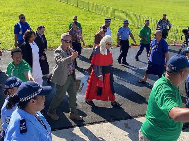 Incluso al Jefe de Justicia de Samoa le prohibieron el acceso. Getty Images.