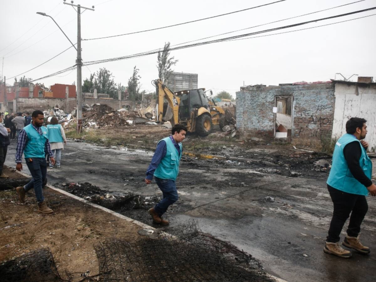 Demuelen campamento “Nueva Andrés Bello” en Quinta Normal: terreno estaba ocupado por empresas clandestinas