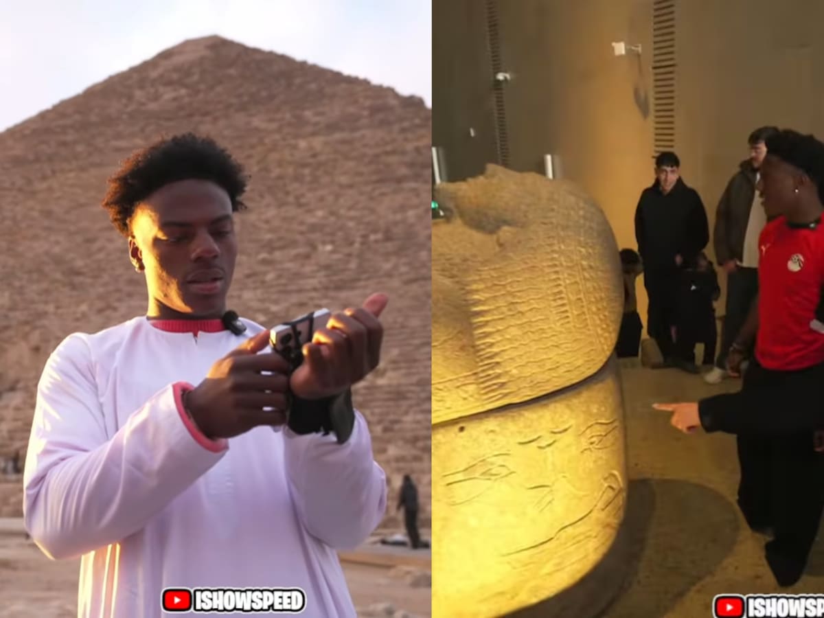 IShowSpeed hace historia: mostró las Pirámides de Giza como nunca antes transmitiendo en vivo