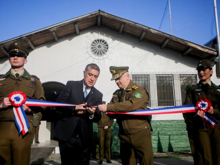 Inauguración de la 69 comisaría temporal del Parque O'Higgins