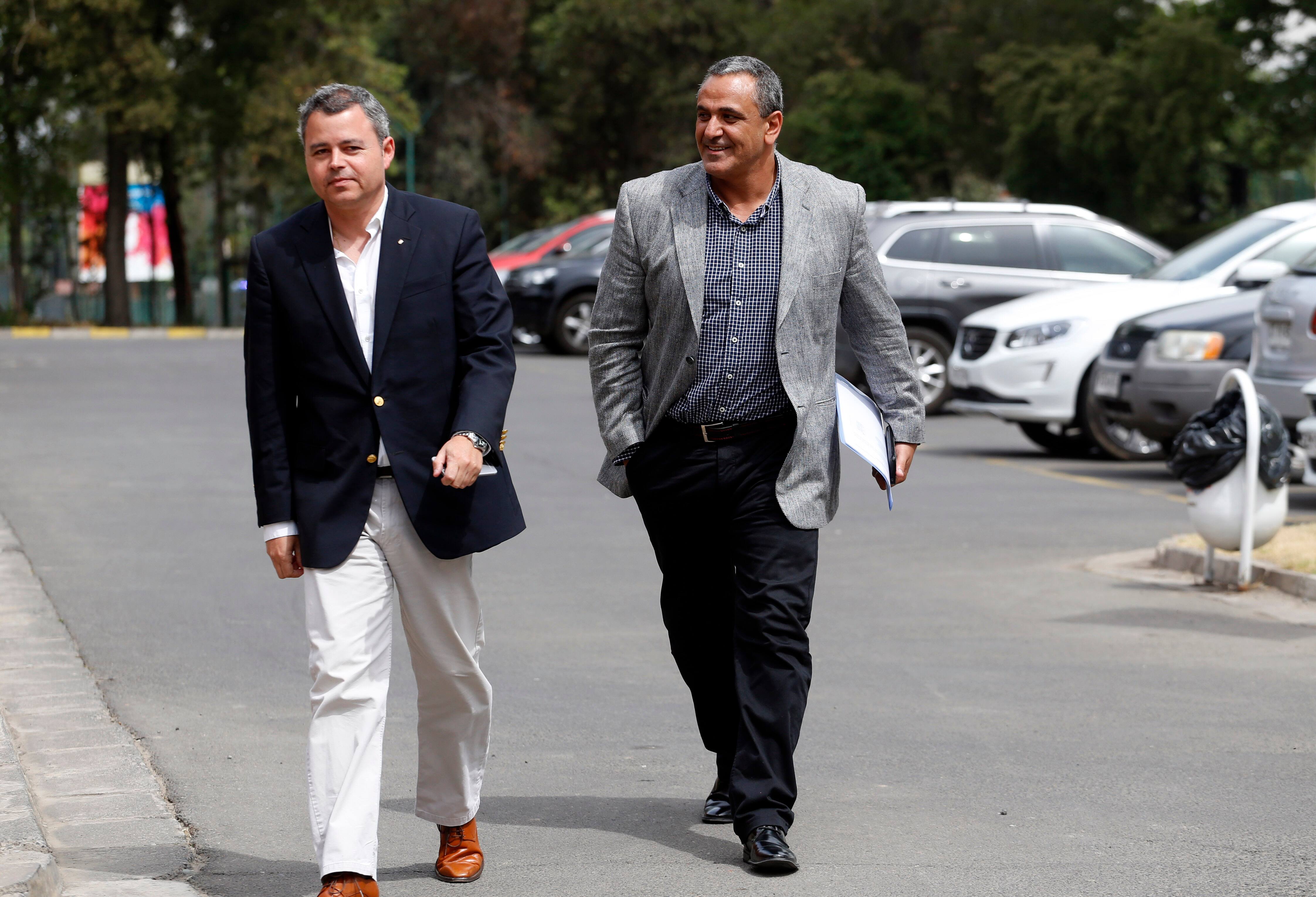 Jorge Yunge junto a Pablo Milad, presidente de la ANFP | Carlos Quezada