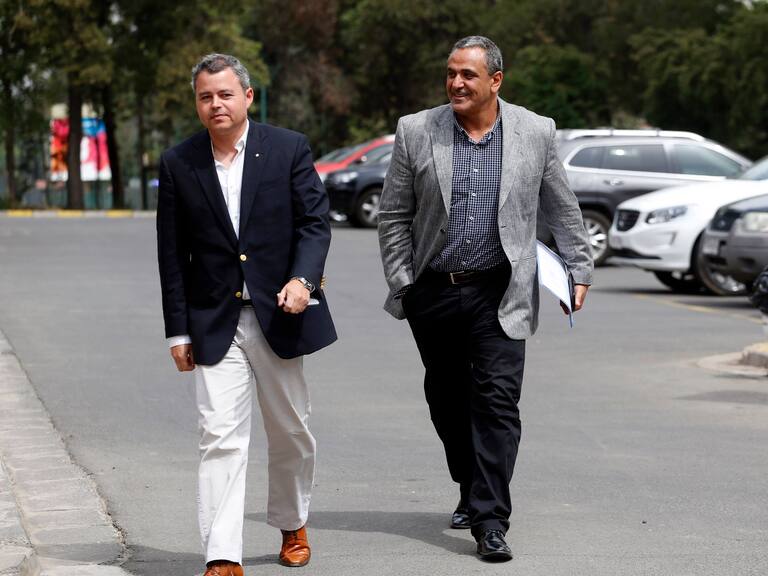 Jorge Yunge junto a Pablo Milad, presidente de la ANFP | Carlos Quezada