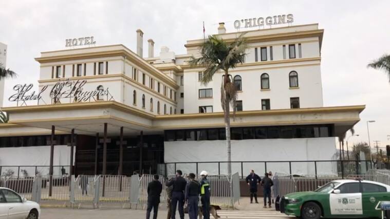Fuga de gas obliga a evacuar residencia sanitaria del Hotel O’Higgins en Viña del Mar