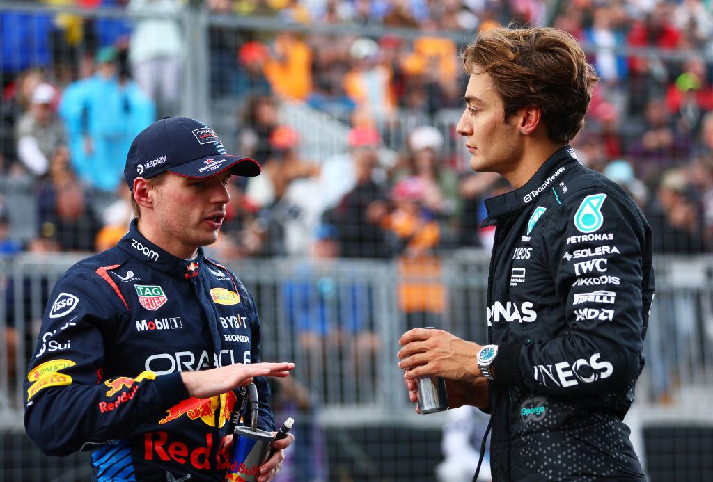 George Russell y Max Verstappen descartaron seguir peleando entre ellos | Getty Images