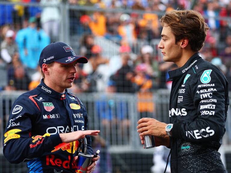 George Russell y Max Verstappen descartaron seguir peleando entre ellos | Getty Images