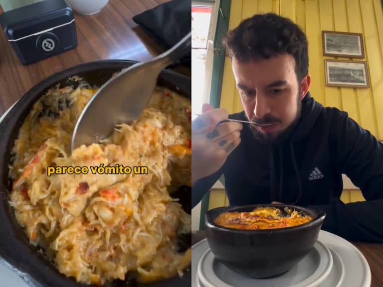 “Tiene pinta de vómito”: argentino probó por primera vez clásico plato chileno y lanzó honesta opinión