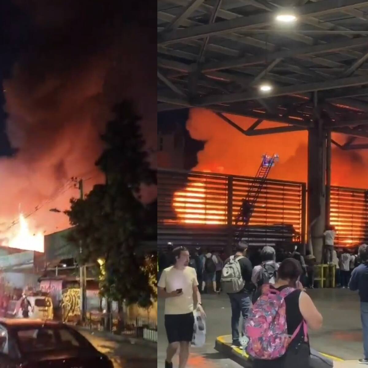 Tiene quemaduras en el 80% de su cuerpo: hombre queda en riesgo vital tras incendio en Estación Central
