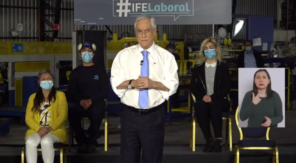 IFE Laboral: Presidente Sebastián Piñera anunció inicio de pago del beneficio