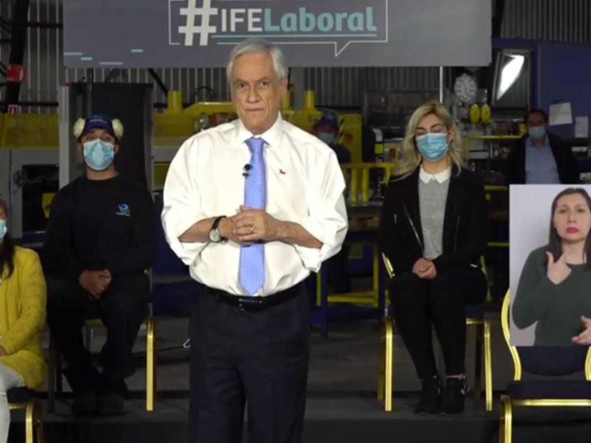 IFE Laboral: Presidente Sebastián Piñera anunció inicio de pago del beneficio