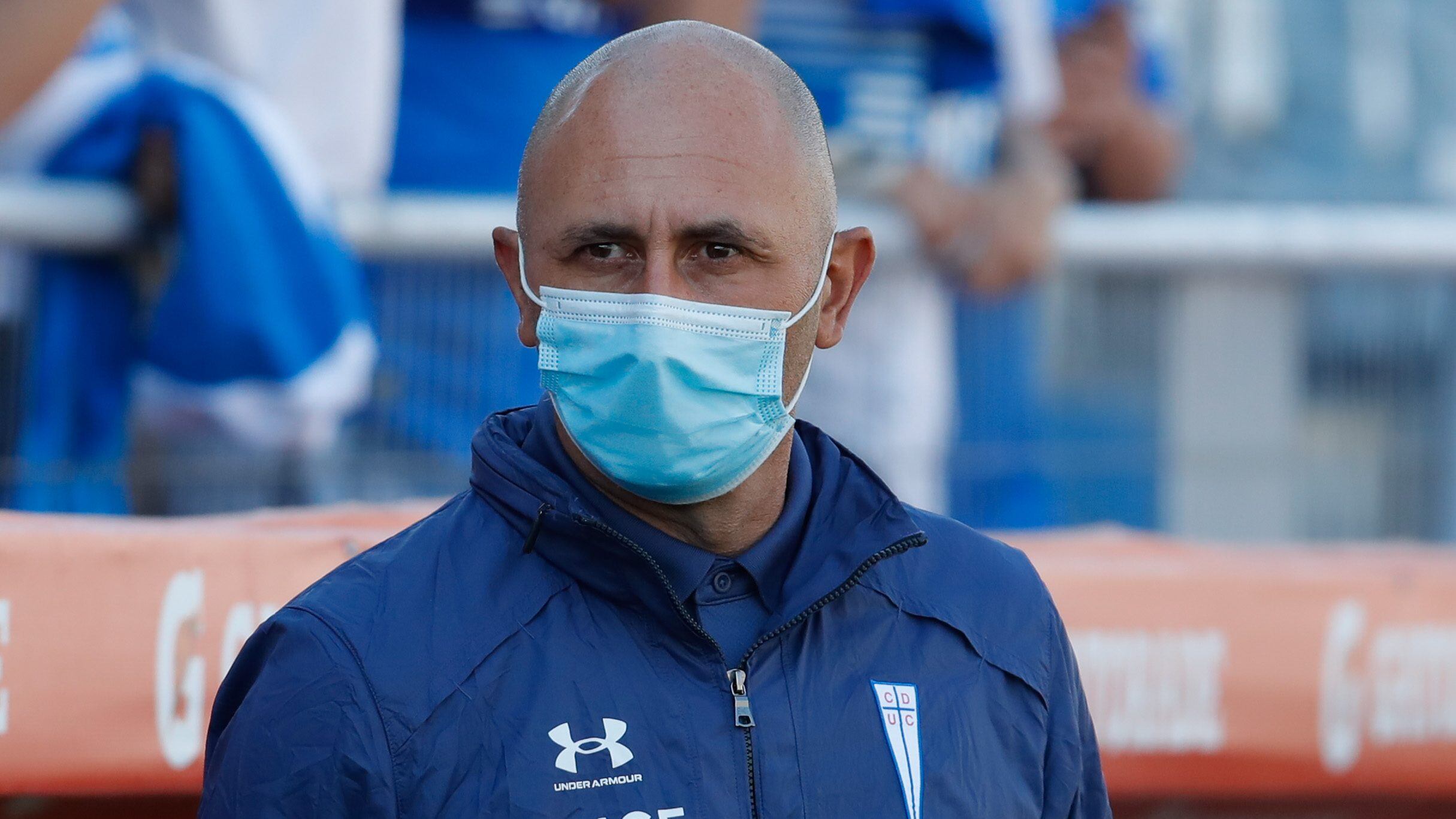 28 de Noviembre del 2021/SANTIAGOCristian Paulucci ,durante el partido valido por la Trigésima Tercera fecha del Campeonato Nacional AFP PlanVital 2021, entre Universidad Catolica vs Huachipato, disputado en el estadio San Carlos de Apoquindo.
FOTO:FRANCISCO LONGA/AGENCIAUNO
