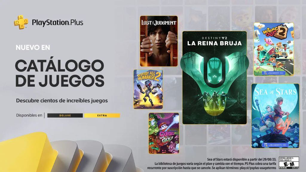 juegos playstation plus extra deluxe agosto