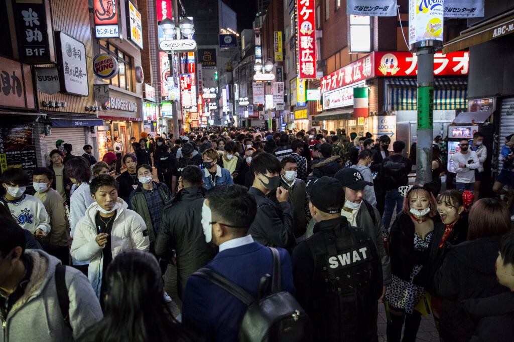 Alta presencia de habitantes de Tokio