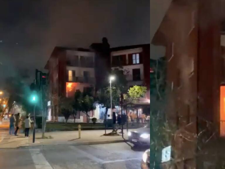Incendio que afectó a dos departamentos en edificio de Ñuñoa deja un lesionado