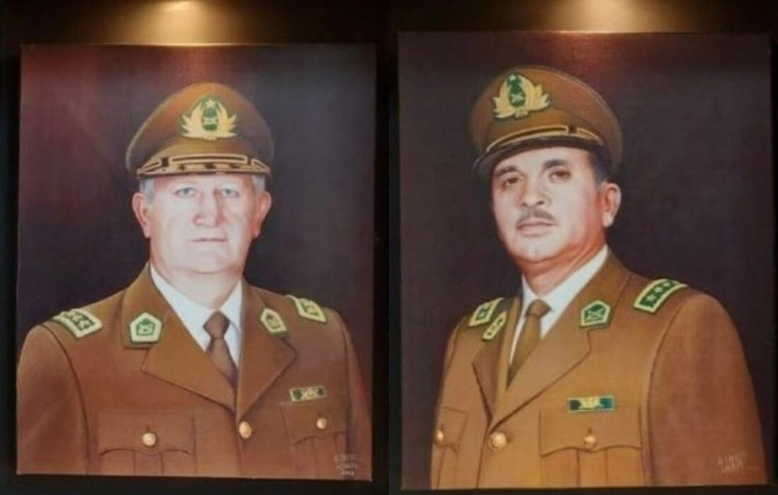 X @lmrendon | Retratos de César Mendoza y Rodolfo Stange
