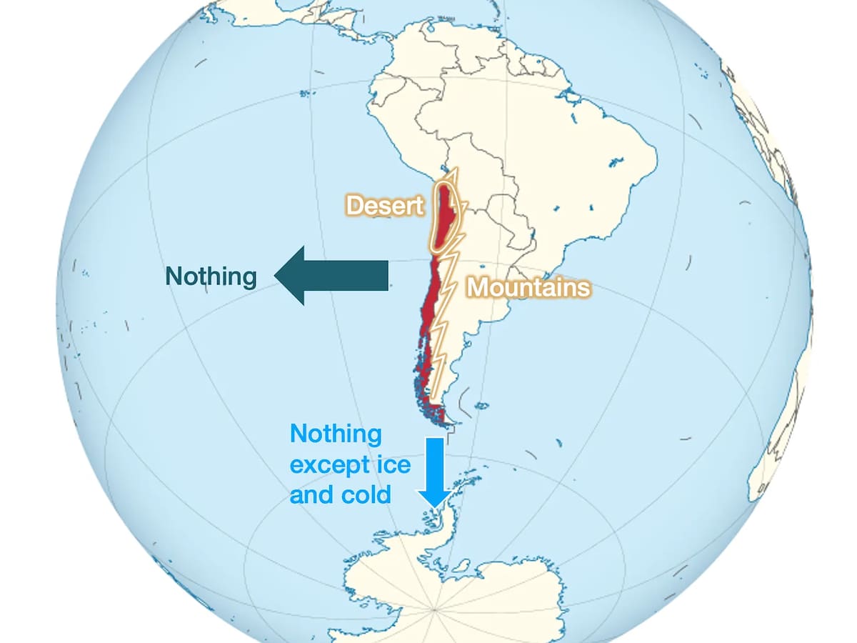 “Chile es tan largo que es curvo”: investigador de Stanford se asombra de la geografía del país y explica por qué los chilenos son “incomprensibles”