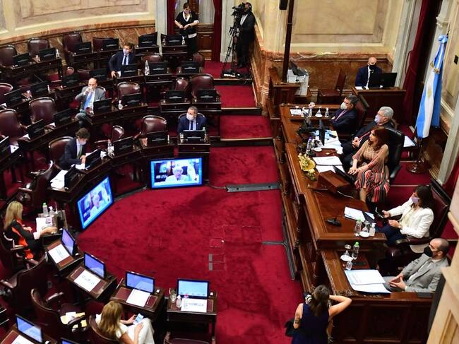 El debate en el Senado argentino. Foto: Getty Images