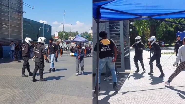 Guardias de seguridad agredidos parque quinta normal
