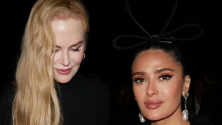 Salma Hayek y Nicole Kidman protagonizaron incómodo y tenso momento tras un desfile en París
