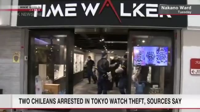Dos chilenos son detenidos en Japón por millonario robo