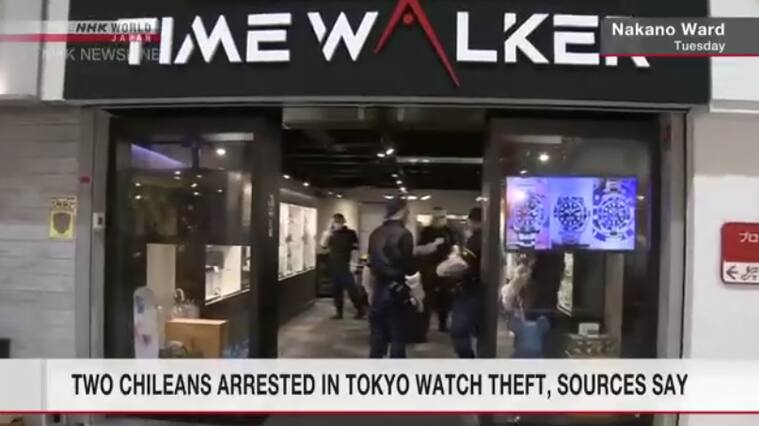 Dos chilenos son detenidos en Japón por millonario robo