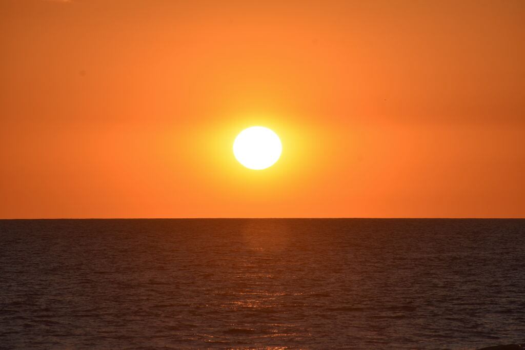 Imagen del océano desde la costa de El Salvador
