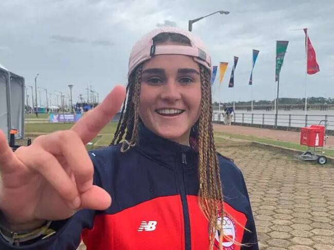 La emoción de Ignacia Holscher tras su medalla en Santiago 2023