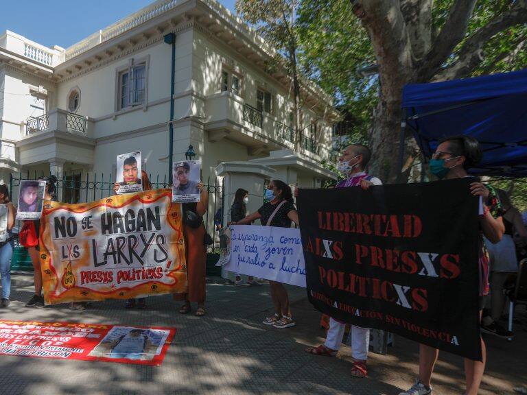 Manifestación familiares de presos de la revuelta