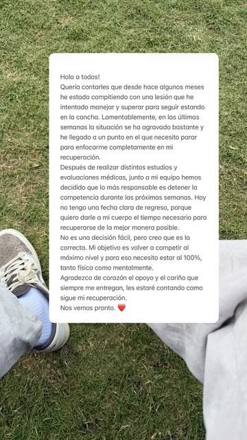 Cristian Garin vía Instagram