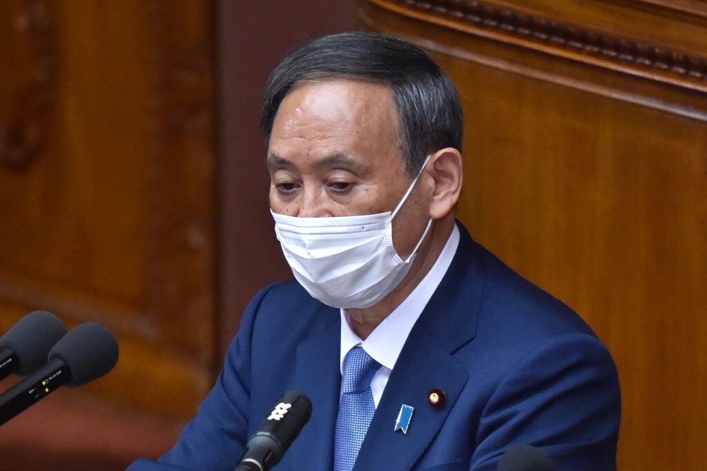 El primer ministro japonés Yoshihide Suga