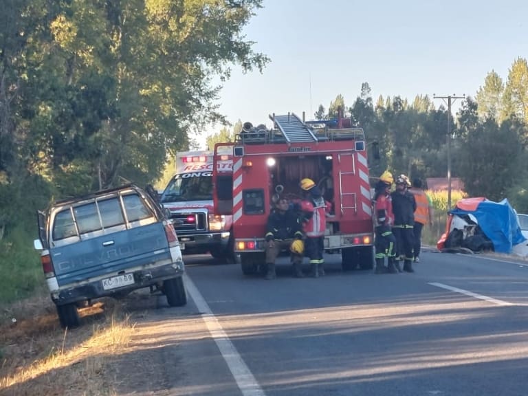 Accidente en ruta de Longaví deja tres fallecidos y cinco lesionados