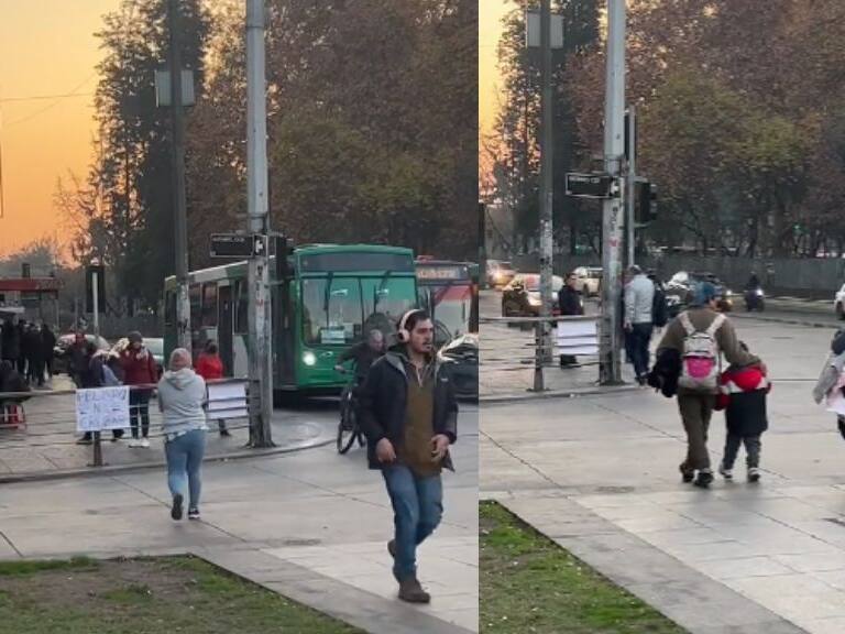Video viral en TikTok expone cómo la gente todavía cruza por peligrosa esquina en Santiago