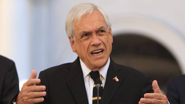 16 de Febrero de 2022/SANTIAGOEl Presidente de la República, Sebastián Piñera, realiza declaración por entrada en vigencia del Estado de Excepción Constitucional en la zona norte de Chile.
FOTO: LUKAS SOLIS/AGENCIAUNO